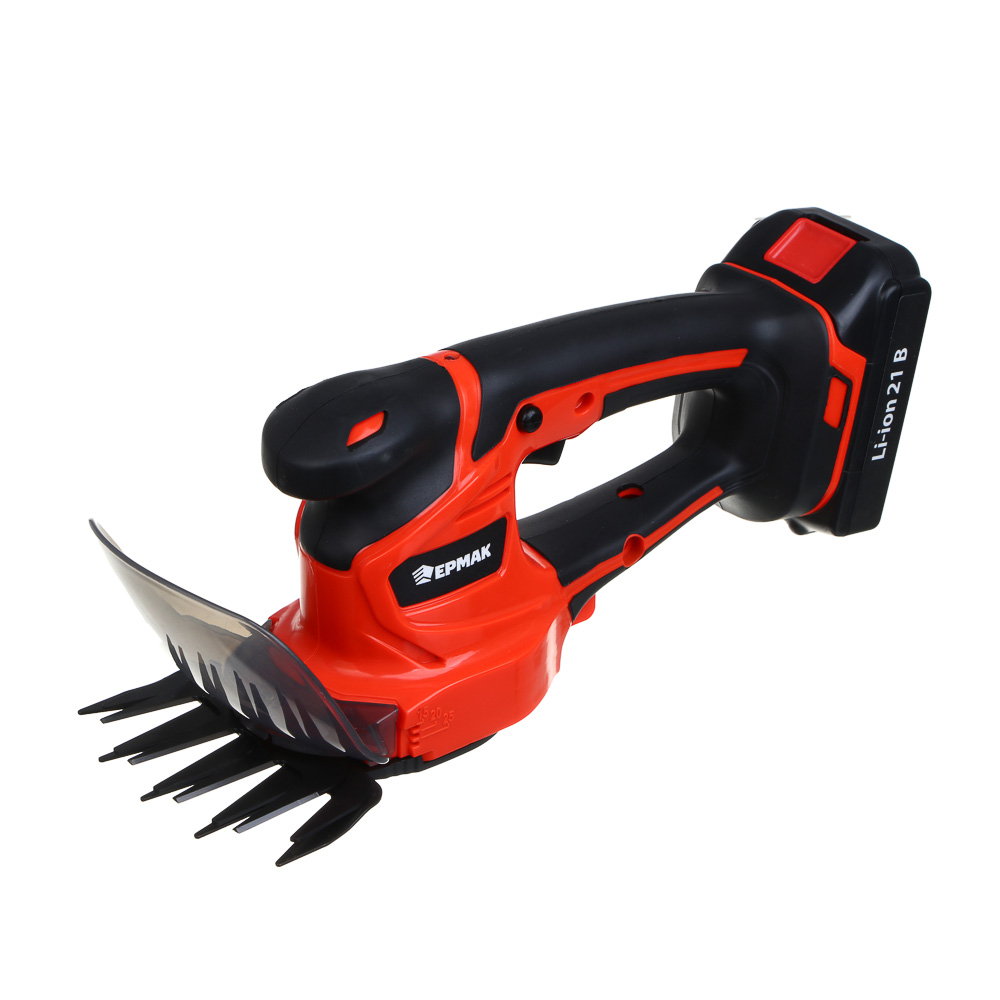 ЕРМАК Ножницы-кусторез садовые на АКБ, 21В, 1,5А Li-ion (1шт), з/у, 2500 резов в мин,(ONE), арт.№ 691-080