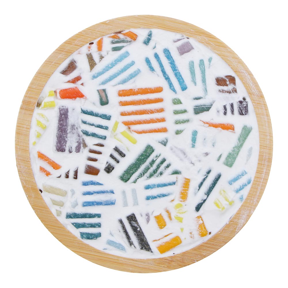 ХОББИХИТ Набор для творчества "Витражная мозаика", дерево, клей, 10х9х8см, 2 дизайна, арт.№ 283-196