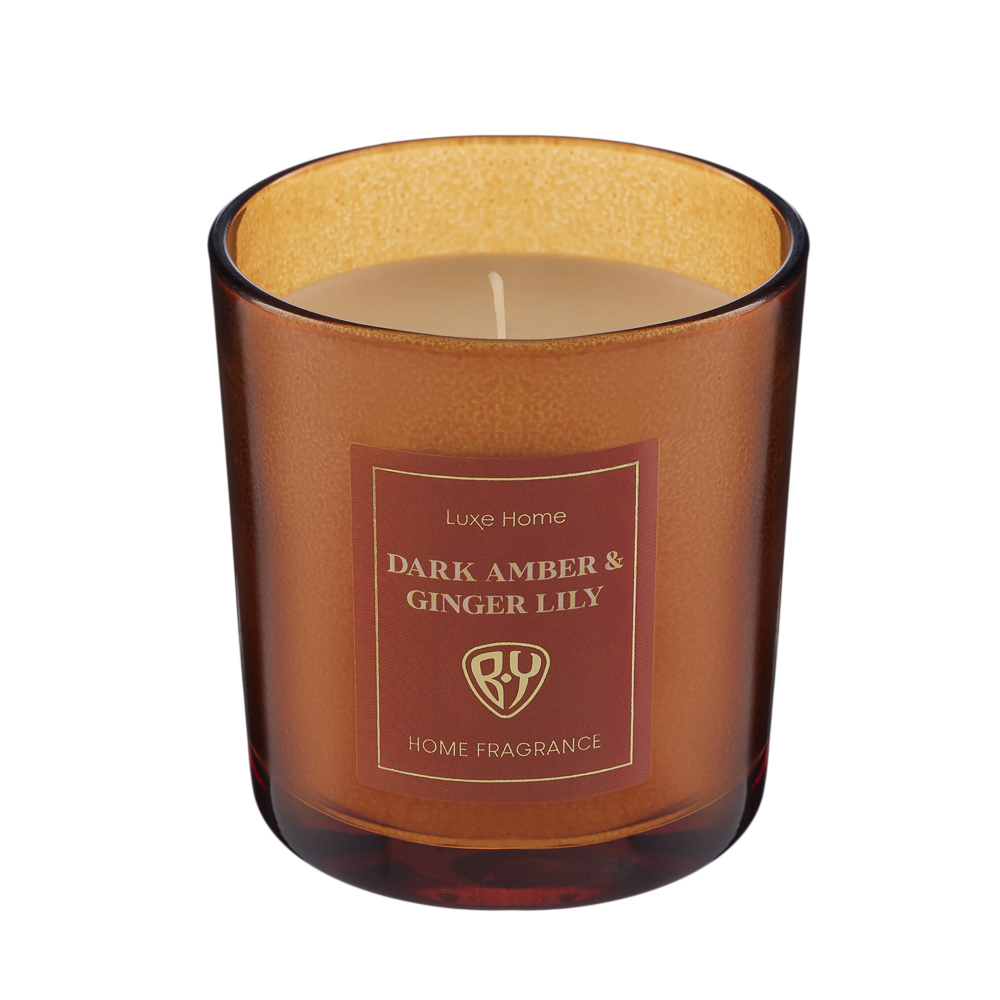 BY Свеча ароматизированная Luxe Home, 135гр., White Musk&Warm Vanilla,Black leather,Velvet Rose,Dark, арт.№ 412-222