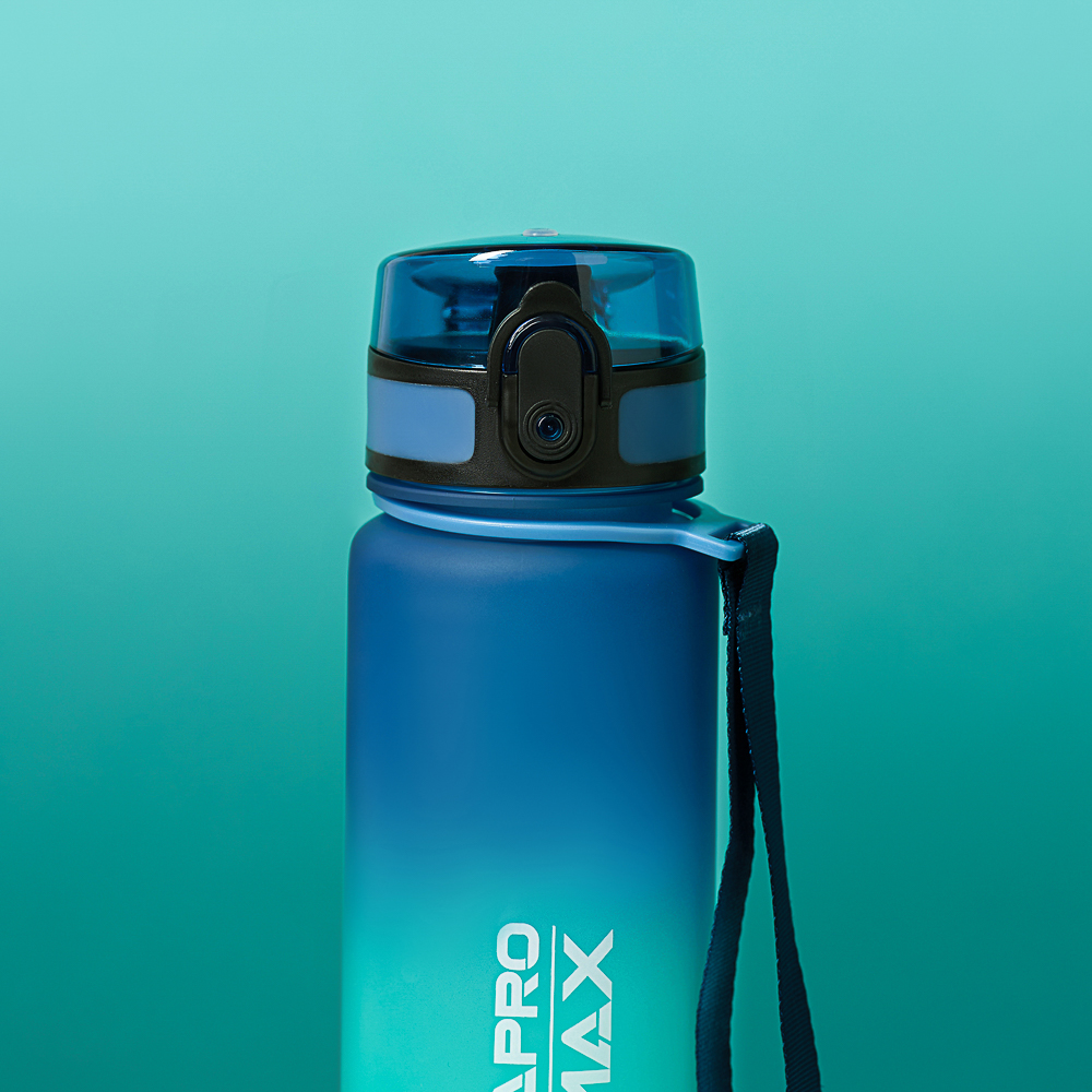 SILAPRO MAX Бутылка спортивная с замком, бирюзовая, 500мл, РС, РР, арт.№ 088-052