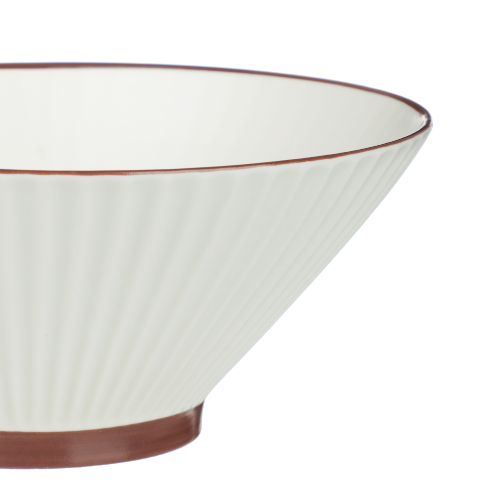 Салатник Лусия тм MILLIMI, 20см, фарфор, кремовый, арт.№ 816-253