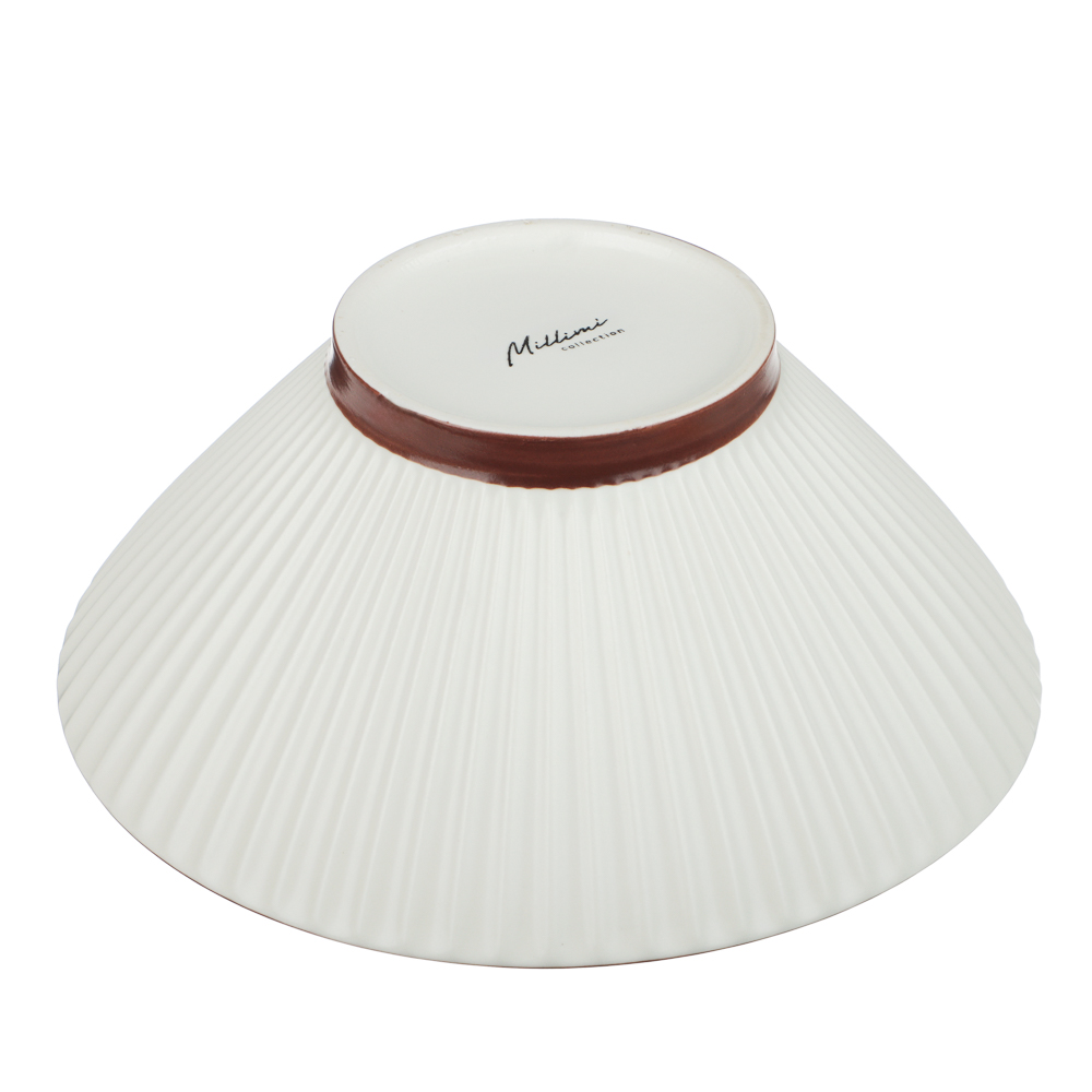 Салатник Лусия тм MILLIMI, 20см, фарфор, кремовый, арт.№ 816-253