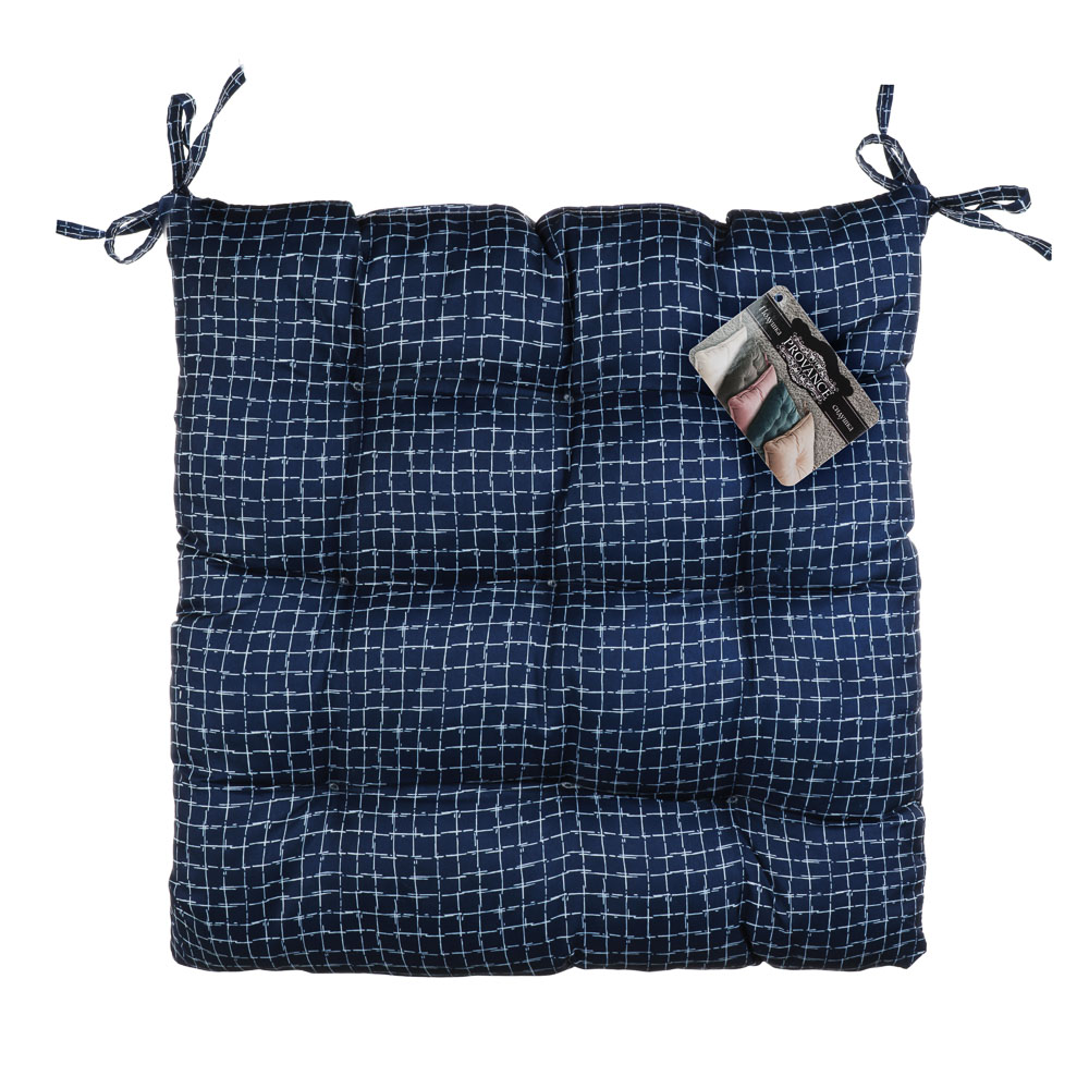 PROVANCE Подушка на стул, "Уют", полиэстер, 40x40см, 4 дизайна, арт.№ 482-590