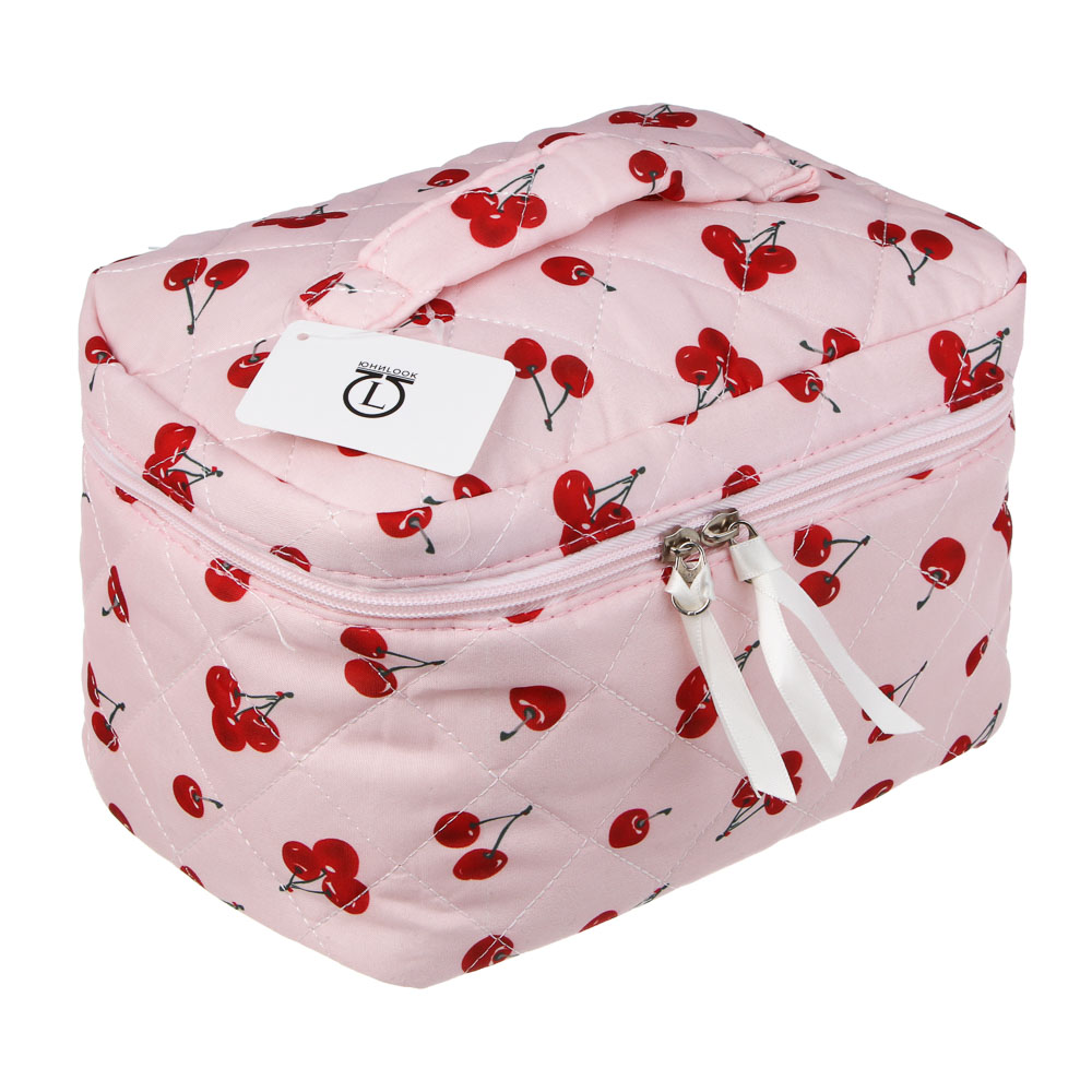 Косметичка - сундучок тм ЮL Cherry Blossom 23х14х14 см, полиэстер, 3 цвета, арт.№ 327-352