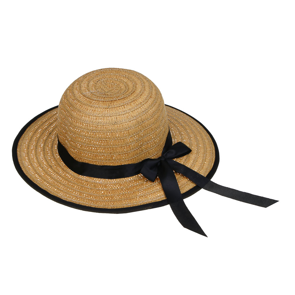 GALANTE Шляпка женская с контрастной окантовкой, р-р 56, 100% целлюлоза, 3 цвета, арт.№ 314-013