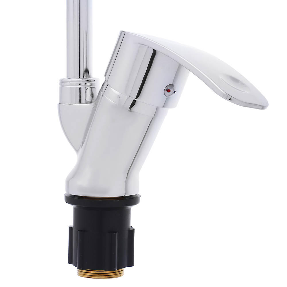 СоюзКран Смеситель для кухни, гибкий излив, керам. картридж 40мм, хром, цинк, SK01-F106, арт.№ 566-388