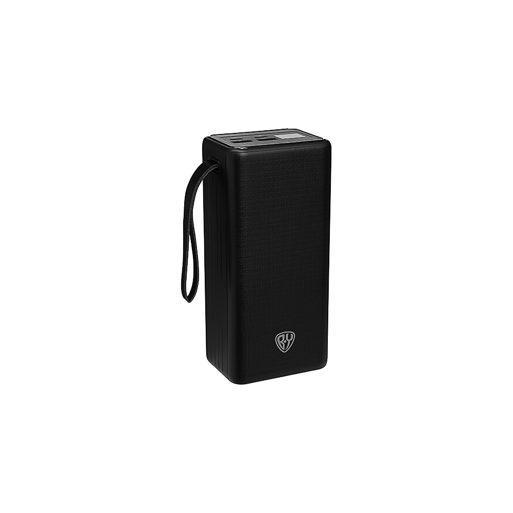 Аккумулятор мобильный BY 40000мАч, 2xUSB-A, 2xUSB-C, 20W, 3A, цифровой индикатор, пластик, чёрный, арт.№ 031-163