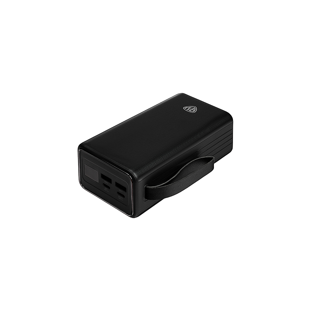 Аккумулятор мобильный BY 40000мАч, 2xUSB-A, 2xUSB-C, 20W, 3A, цифровой индикатор, пластик, чёрный, арт.№ 031-163
