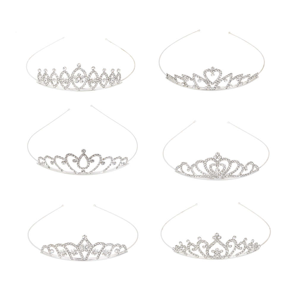 Ободок диадема для волос, тм ЮНИLOOK, 12,5, сплав, 6 дизайнов, #23, арт.№ 323-296