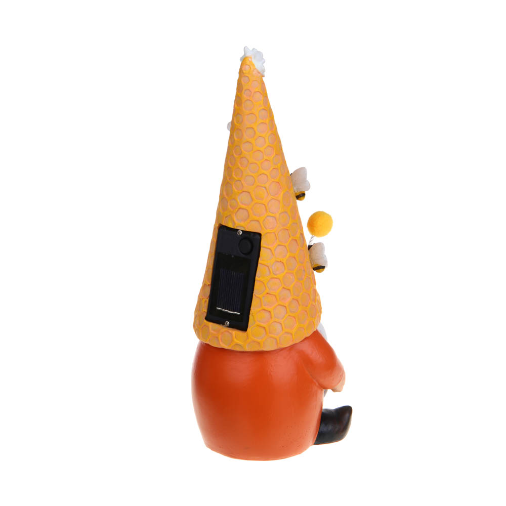 INBLOOM Фонарь на солн.батарее, 10х10х25.5см,  4LED, шампань, 1.2V AA Ni-MH 300mAh, 1 реж, полистоун, арт.№ 475-335
