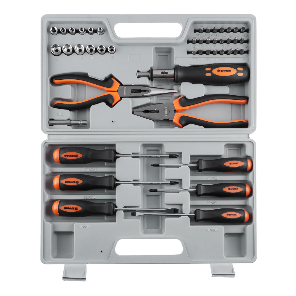 ЕРМАК Набор инструментов универсальный RR 45пр, арт.№ 657-022