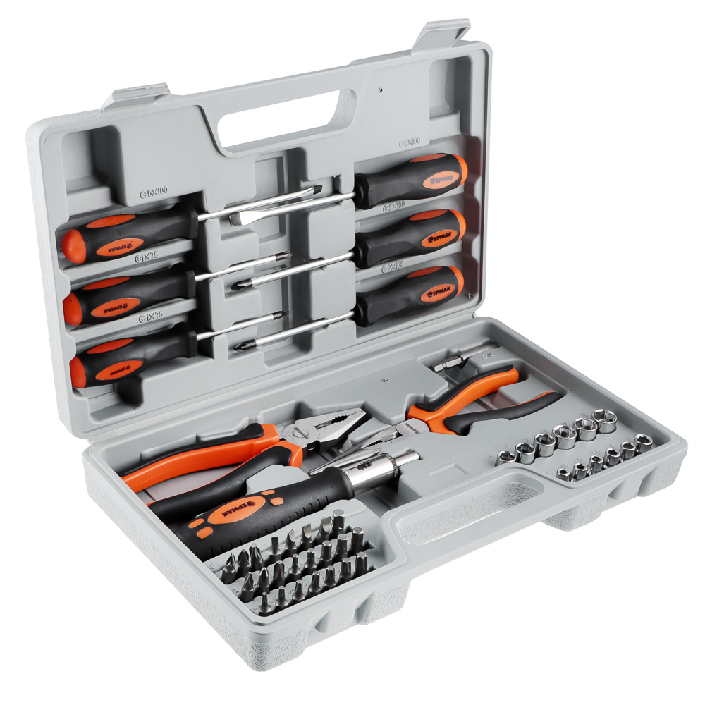 ЕРМАК Набор инструментов универсальный RR 45пр, арт.№ 657-022