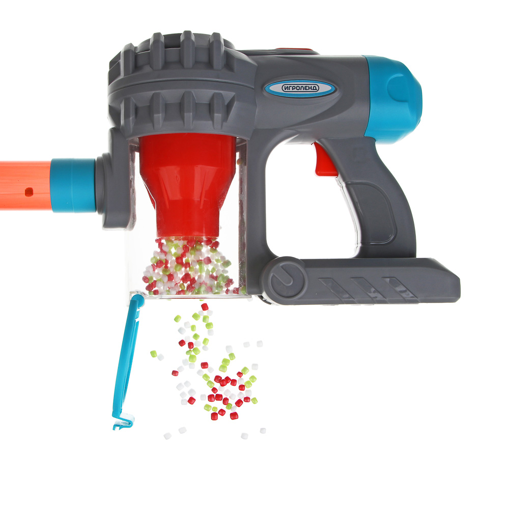 ИГРОЛЕНД Игровой набор бытовой техники "Пылесос", пластик, 3хАА, 19х8,5х32 см, арт.№ 294-232