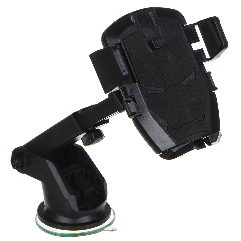 ЕРМАК Держатель телефона на присоске, телескопический, раздвижной, 55-85мм, пластик, арт.№ 733-030