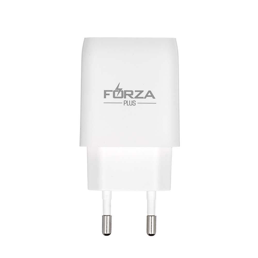 Сетевое зарядное устройство FORZA Стандарт, 2xUSB, 2А, 5В, Белый, арт.№ 916-218