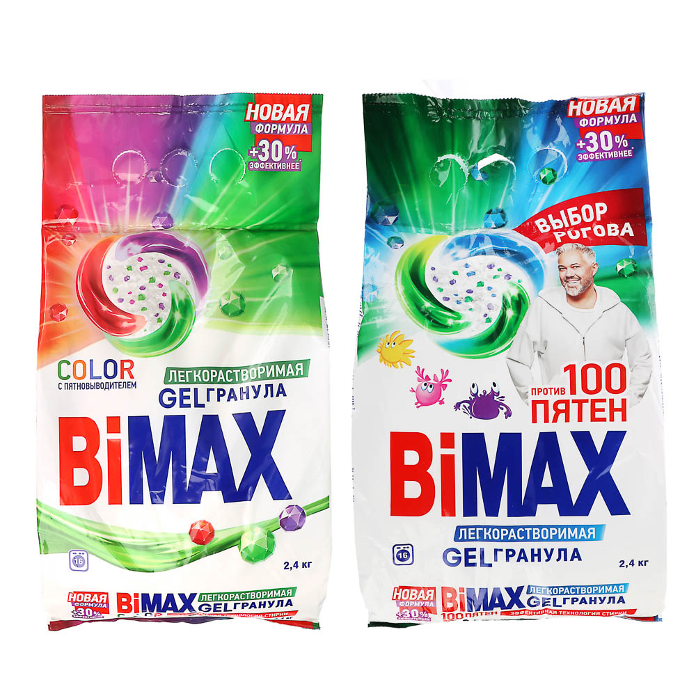 Стиральный порошок BIMAX 1000 пятен, Automat, п/э, 2,4кг, арт.№ 958-162