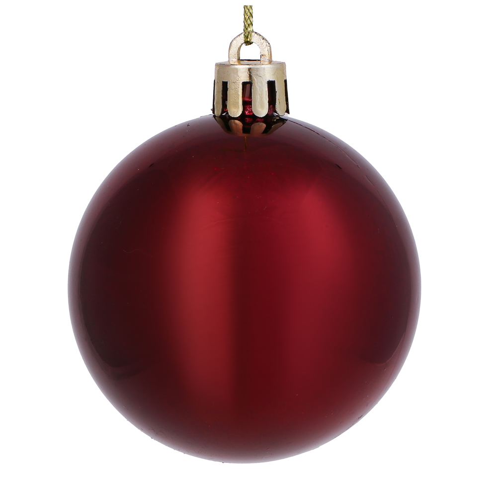 СНОУ БУМ Набор шаров 6шт 6см пластик, винный, 26-229, арт.№ 372-716