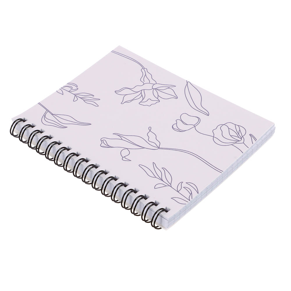 Блокнот "Botanica", 105х140 мм, 80л, клетка, мягкий переплет, спираль, в ассортим., арт.№ 540-021