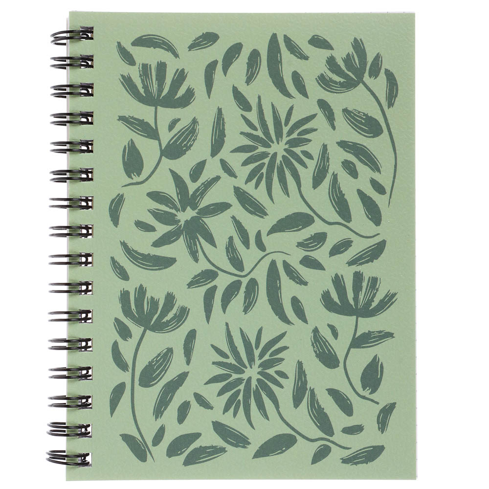 Блокнот "Botanica", 105х140 мм, 80л, клетка, мягкий переплет, спираль, в ассортим., арт.№ 540-021