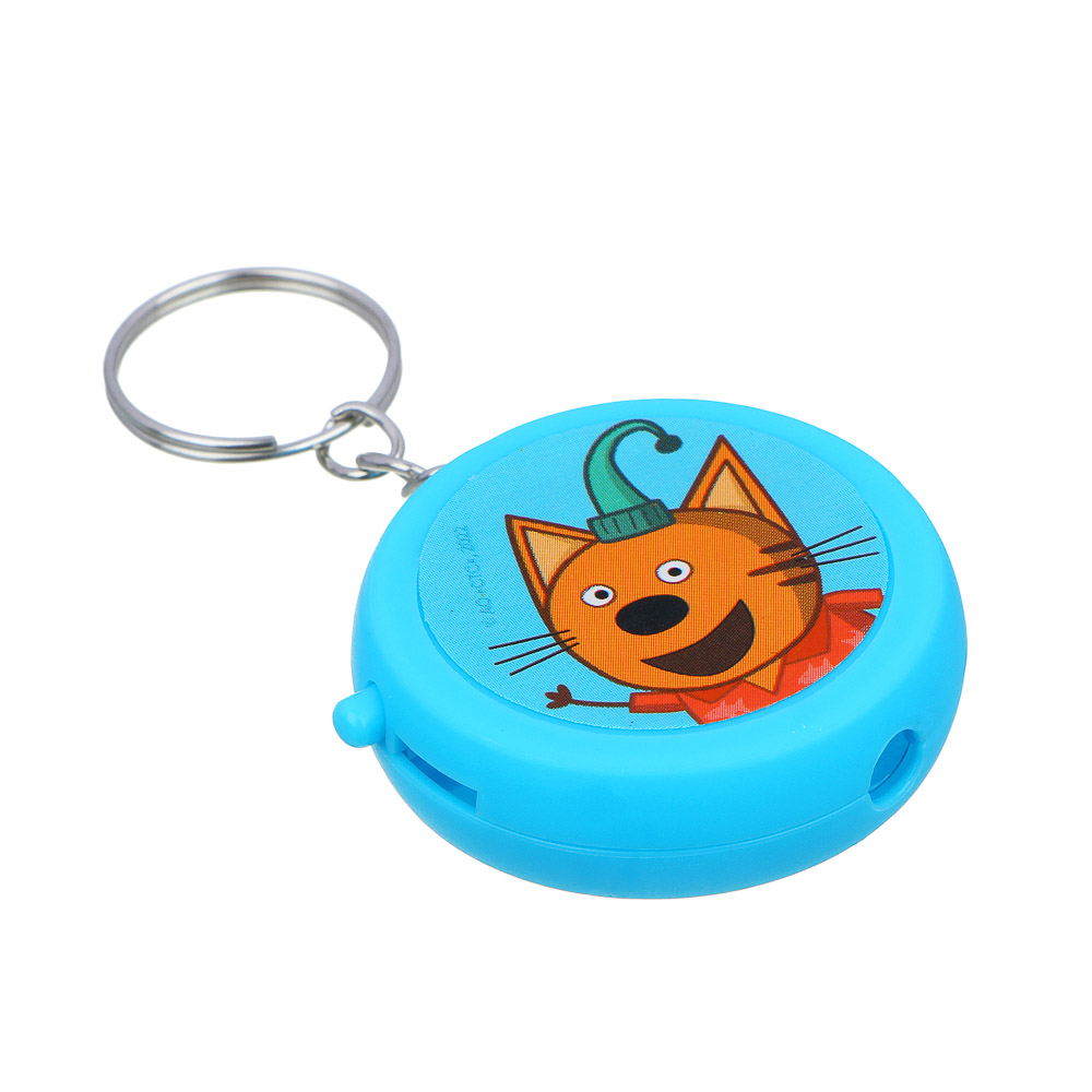 ИГРОЛЕНД Проектор-брелок "Три кота", 3хAG3, ABS, свет, 7х11х2см, 3 дизайна, арт.№ 295-179