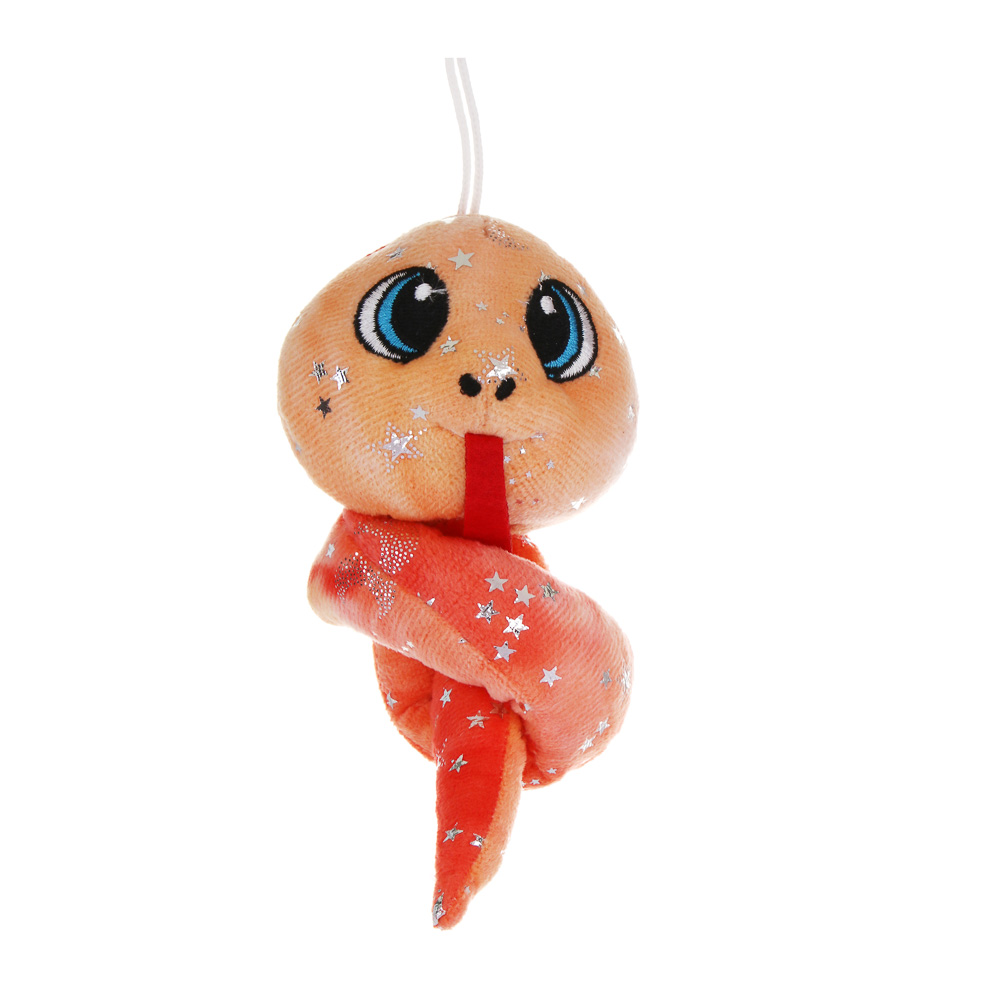 СНОУ БУМ Сувенир мягкий змейка, полиэстер, 38см, 4 цвета, арт.№ 394-528