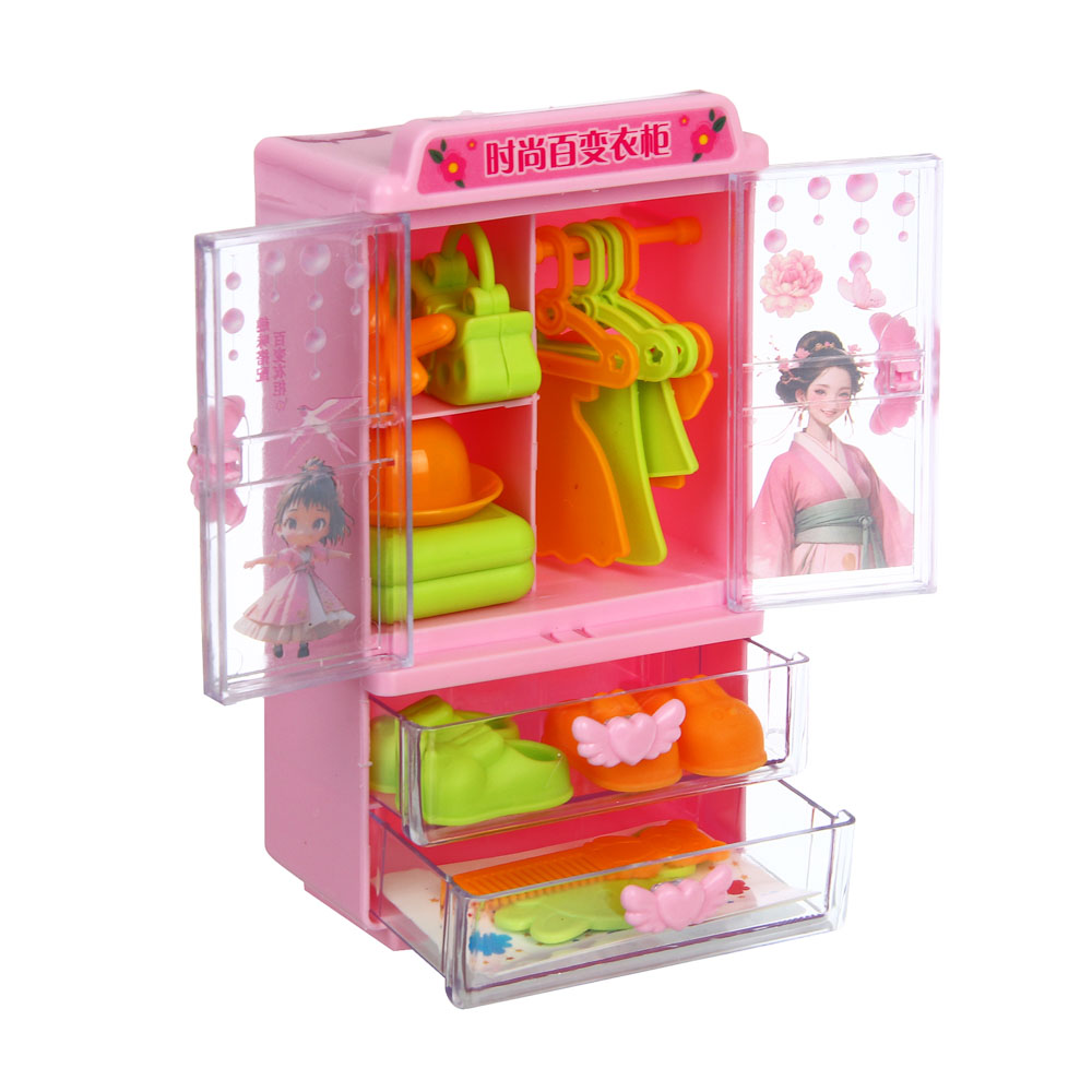 Мебель для кукол с гардеробом, PP, ABS, тм ИГРОЛЕНД, арт.№ 278-143