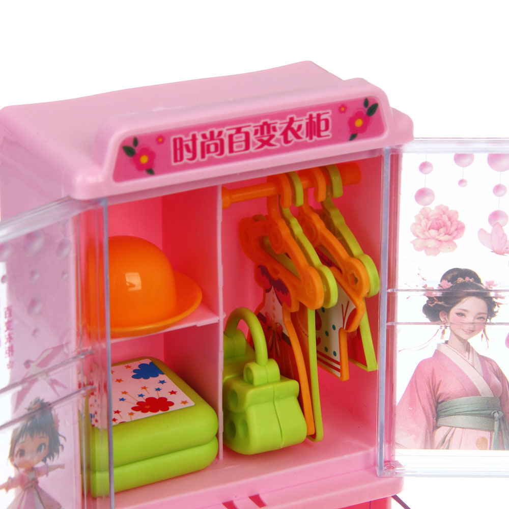 Мебель для кукол с гардеробом, PP, ABS, тм ИГРОЛЕНД, арт.№ 278-143