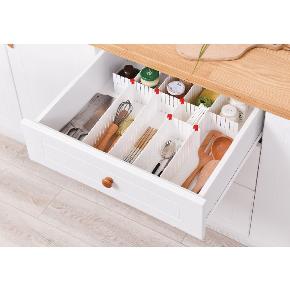 VETTA Набор разделителей для ящиков 46,5х7см, 4 штуки, пластик, 3 цвета, арт.№ 457-438