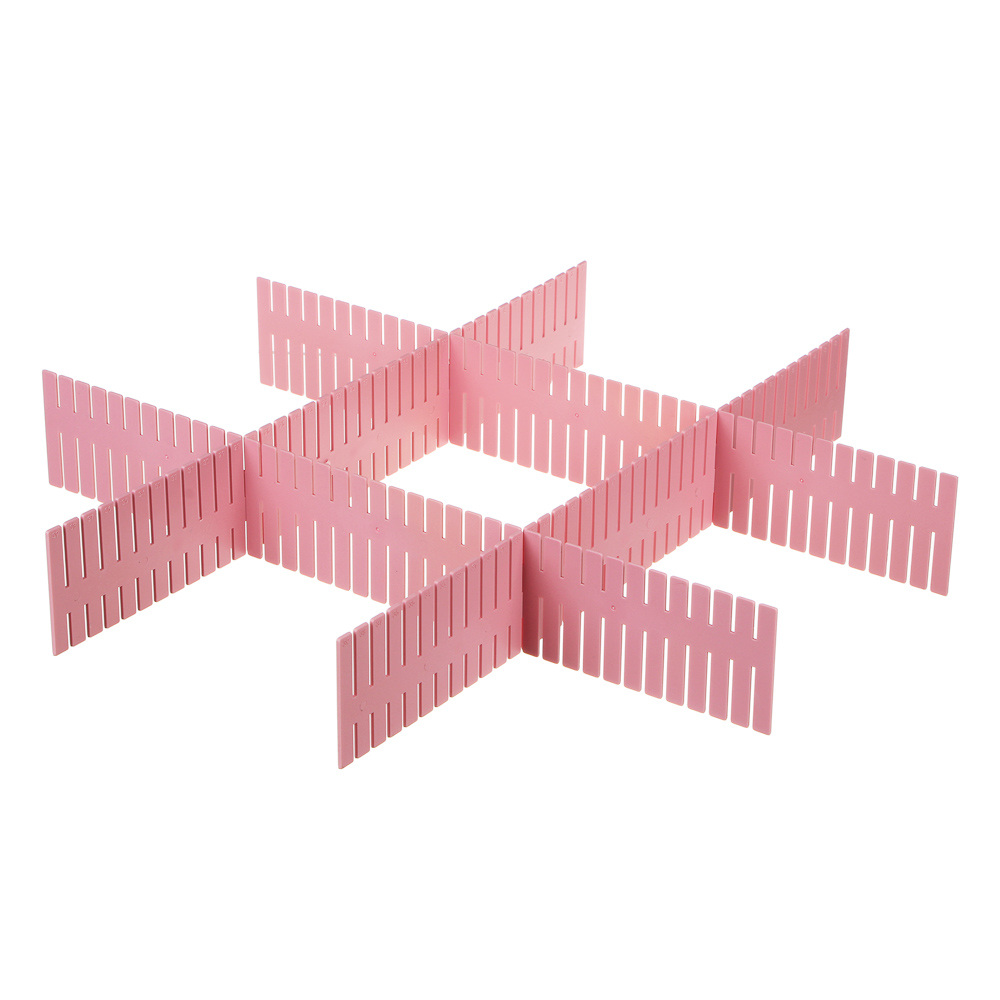 VETTA Набор разделителей для ящиков 46,5х7см, 4 штуки, пластик, 3 цвета, арт.№ 457-438