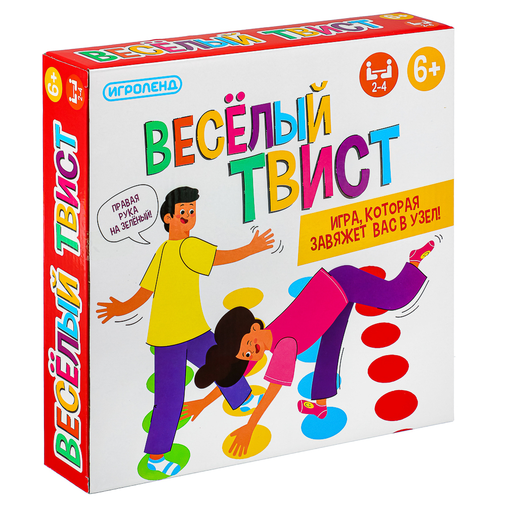 ИГРОЛЕНД Игра настольная "Веселый твист", PP, 26,5х26,5х5,5см, арт.№ 897-054