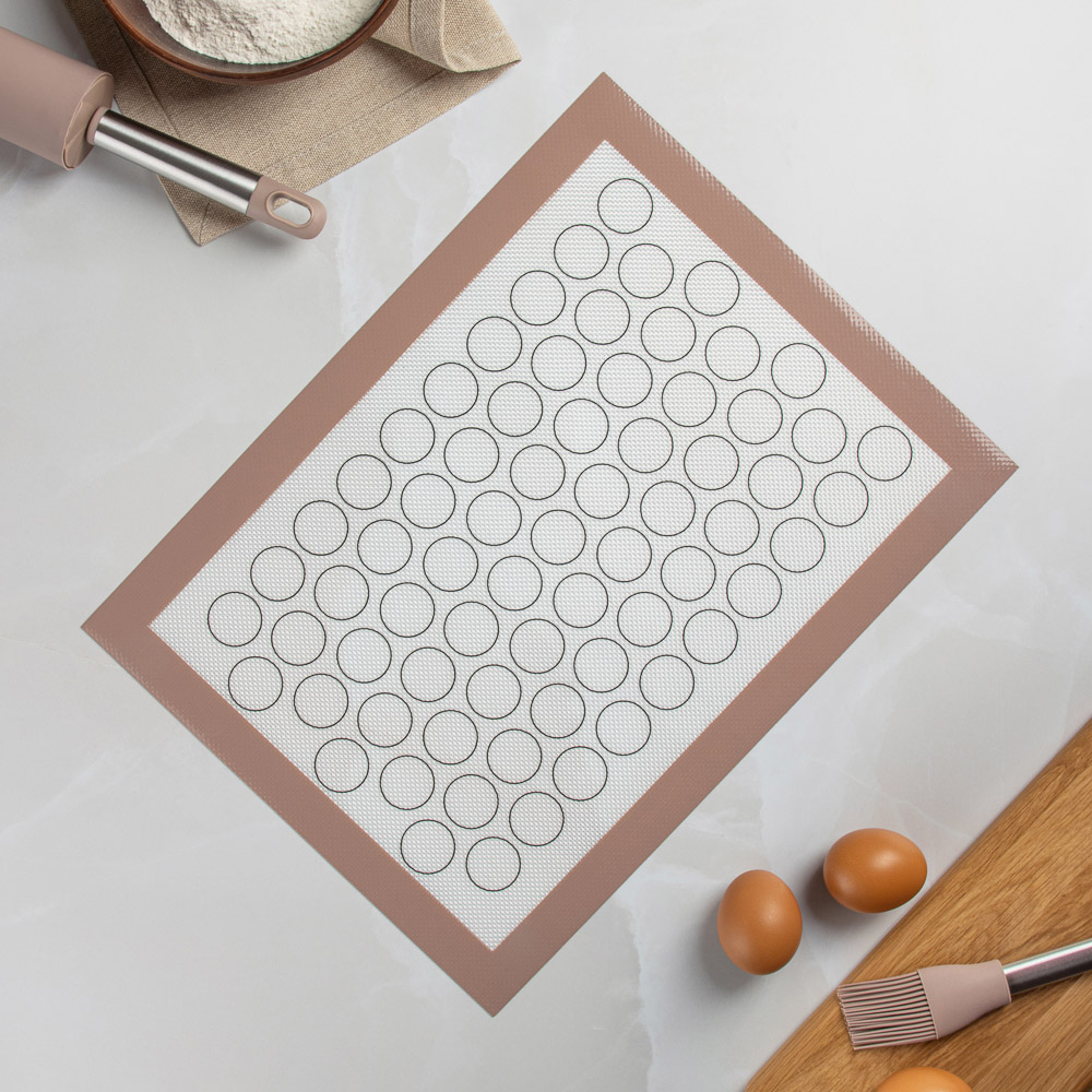 SATOSHI Коврик для теста, 40x30см "Макарун", силикон, арт.№ 856-159