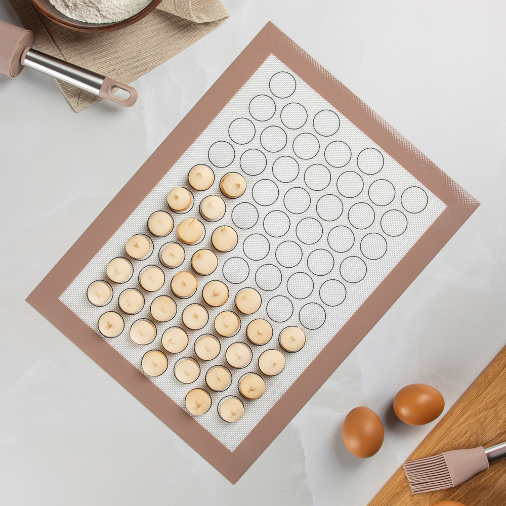 SATOSHI Коврик для теста, 40x30см "Макарун", силикон, арт.№ 856-159