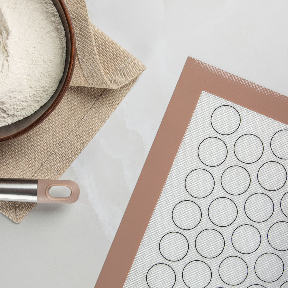 SATOSHI Коврик для теста, 40x30см "Макарун", силикон, арт.№ 856-159