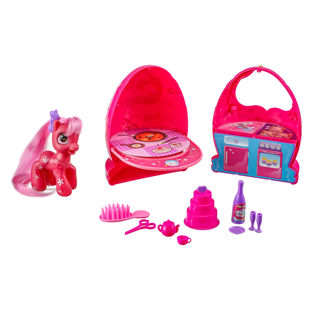 ABtoys Фигурка Пони в домике-яйце с аксессуарами, 12х11х16 см, арт.№ 258-003