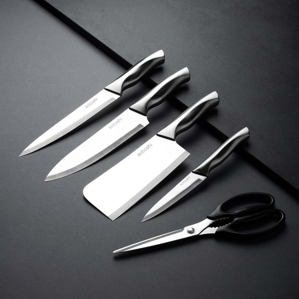 SATOSHI Саура Набор ножей кухонных 6пр, на подставке, арт.№ 803-402
