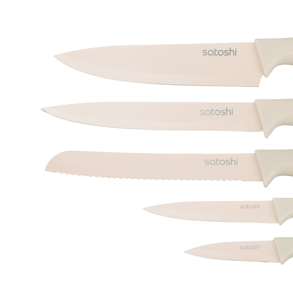 SATOSHI Тулуза Набор ножей кухонных 6пр, на подставке, арт.№ 803-405
