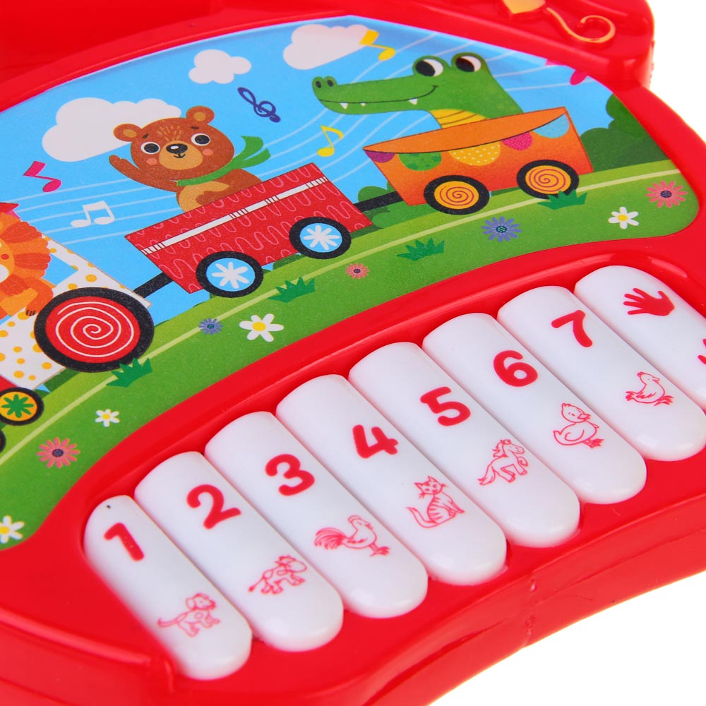 ИГРОЛЕНД Игрушка интерактивная "Пианино Сказочные песенки", звук, PP, 2АА, 20,3x21,4x2,8см, арт.№ 272-721