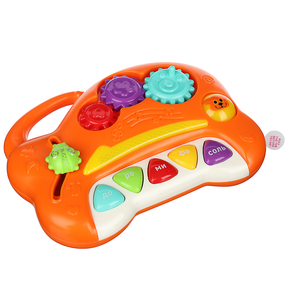 ИГРОЛЕНД Планшет-бизиборд музыкальный, свет, звук, 2АА, пластик, 17х13х4,5см, 2 цвета, арт.№ 272-729