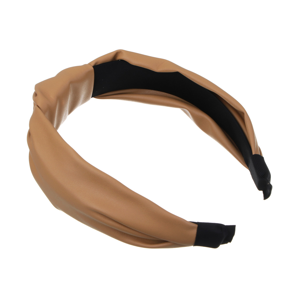 Ободок для волос ЮНИLOOK, 3см, PU, ABS, 3-4 цвета, ACS-66, арт.№ 323-012