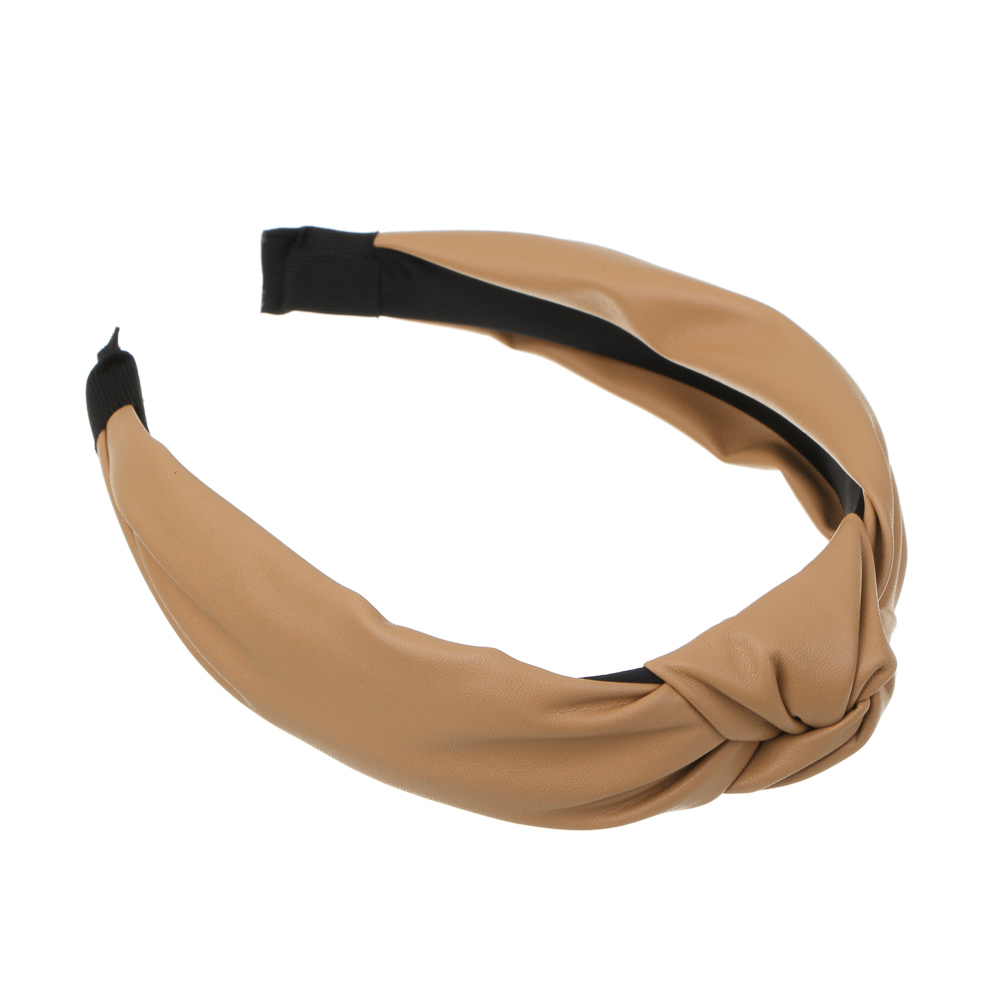 Ободок для волос ЮНИLOOK, 3см, PU, ABS, 3-4 цвета, ACS-66, арт.№ 323-012