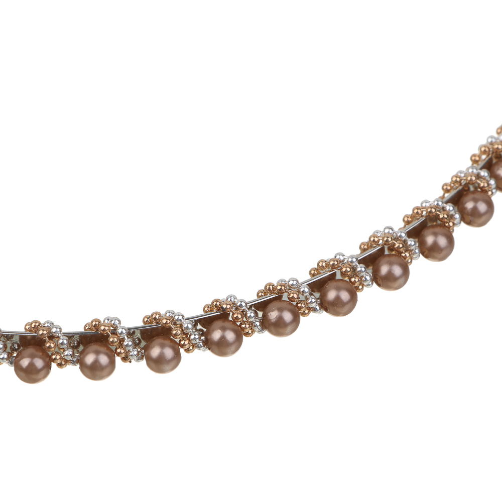 Ободок для волос ЮНИLOOK, 0,5см, пластик, металл, 6 цветов, ACS-67, арт.№ 323-013