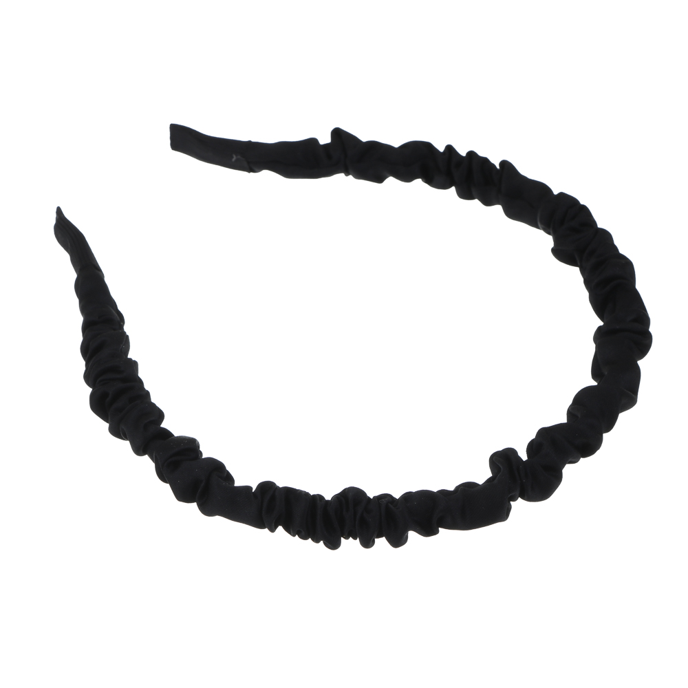 ЮНИLOOK Ободок для волос, 1см, ABS, полиэстер, 6 цветов, ACS-68, арт.№ 323-014