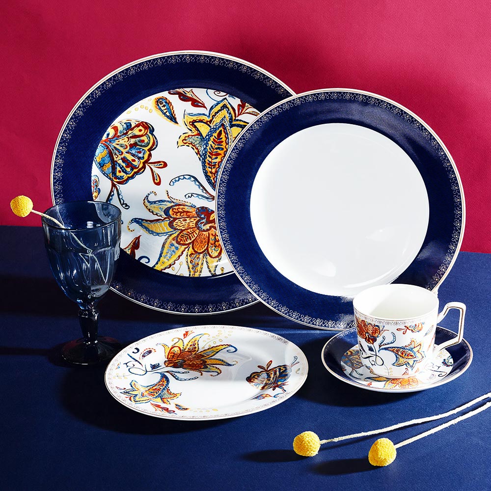 BY COLLECTION Флёр Тарелка десертная, 20,5см, костяной фарфор, арт.№ 802-155