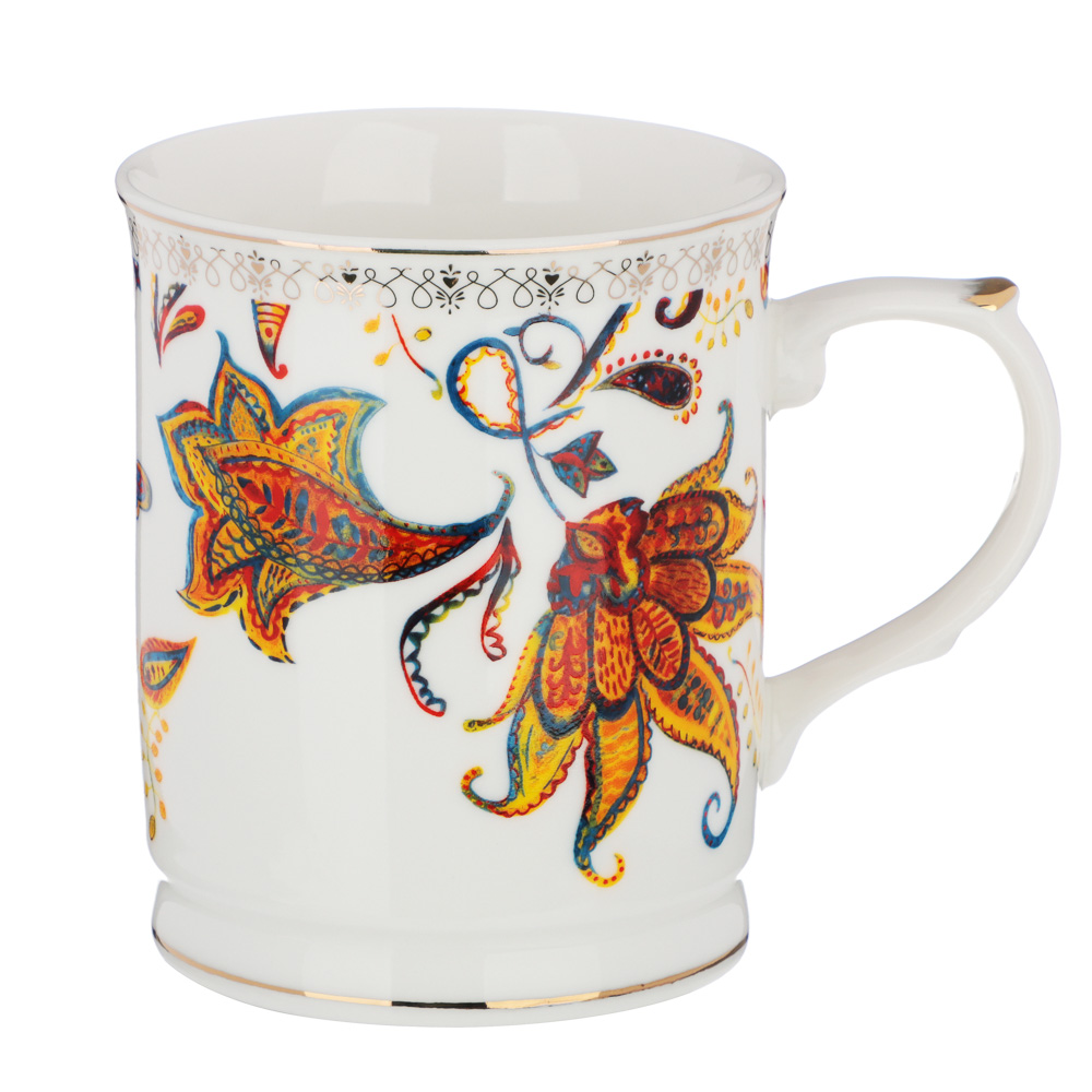 BY COLLECTION Флёр Кружка 400мл, костяной фарфор, арт.№ 802-181