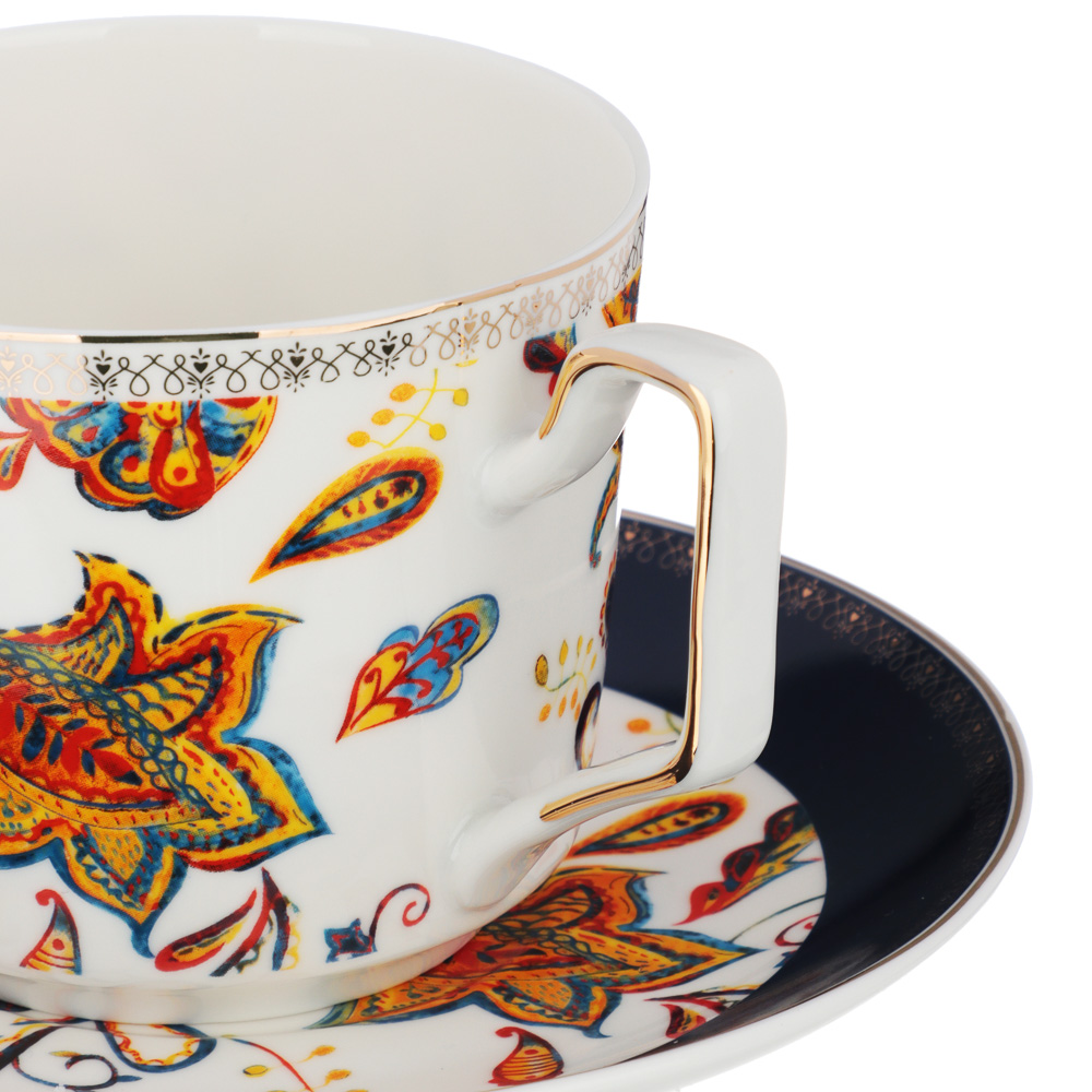 BY COLLECTION Флёр Набор чайный 2 пр., 310мл, 15см, костяной фарфор, арт.№ 802-182