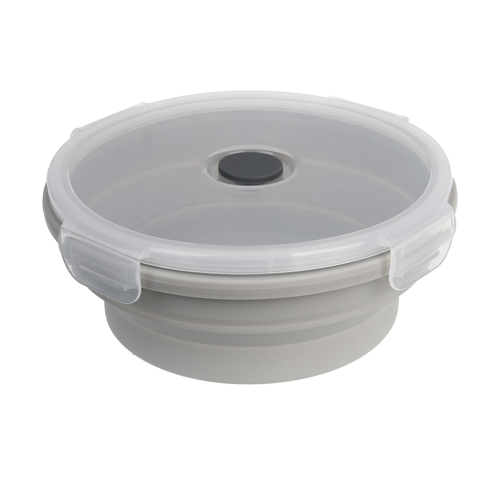 Миска складная туристическая тм BY Русские Супергерои, с крышкой, 750мл, силикон, арт.№ 123-009