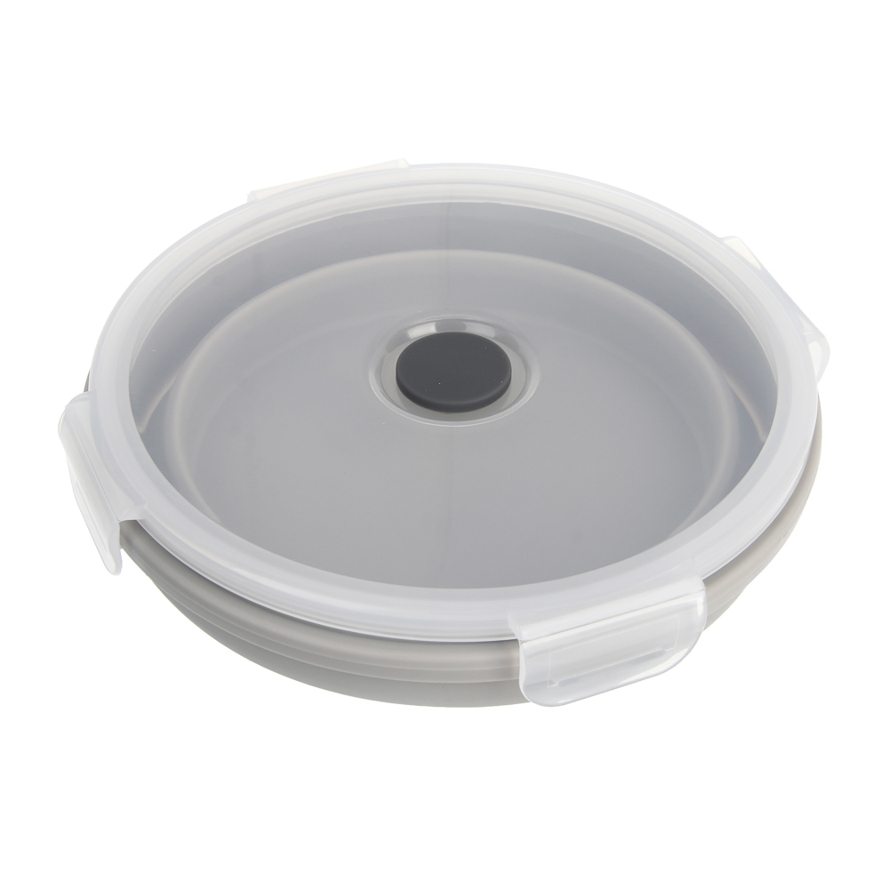 Миска складная туристическая тм BY Русские Супергерои, с крышкой, 750мл, силикон, арт.№ 123-009