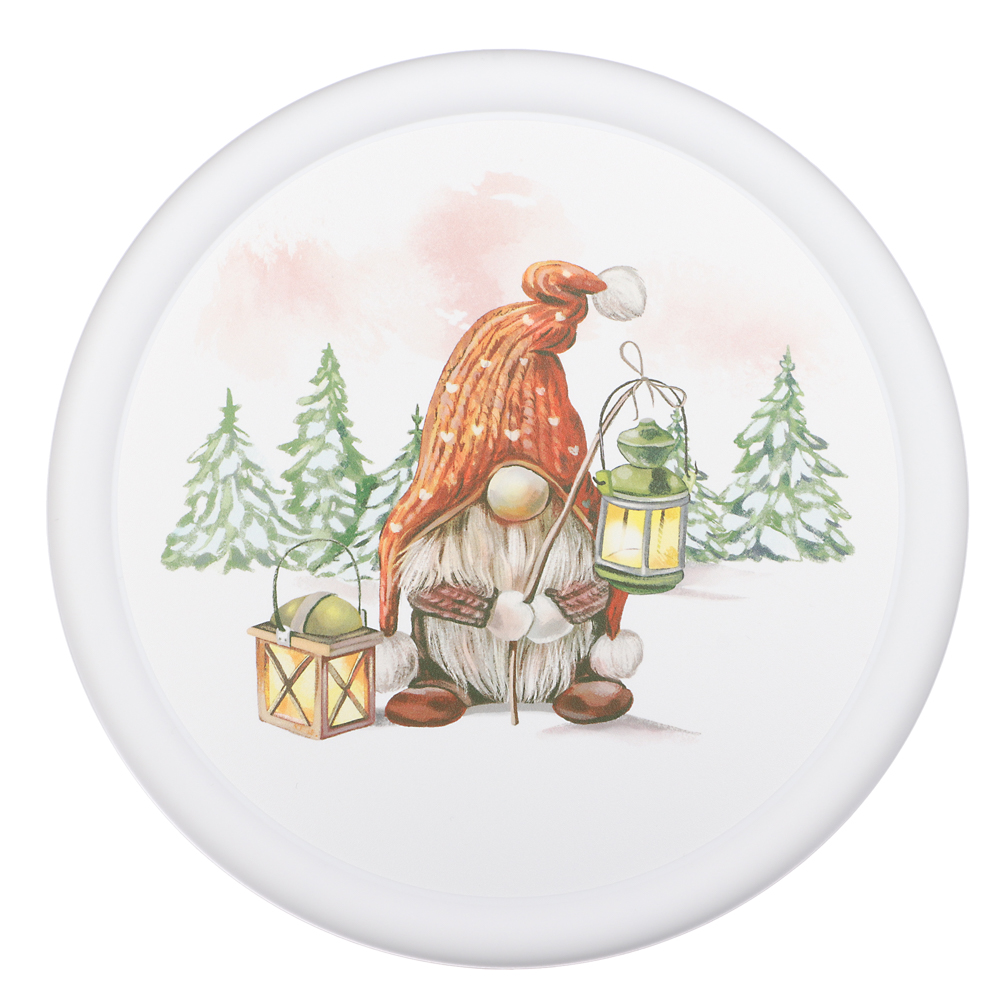 Шишки, Гном Миска с крышкой 1,2л, пластик, 2 дизайна, арт.№ 861-472