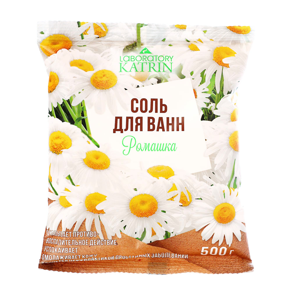 Соль для ванн Ромашка, пакет, 500 г, арт.№ 953-044