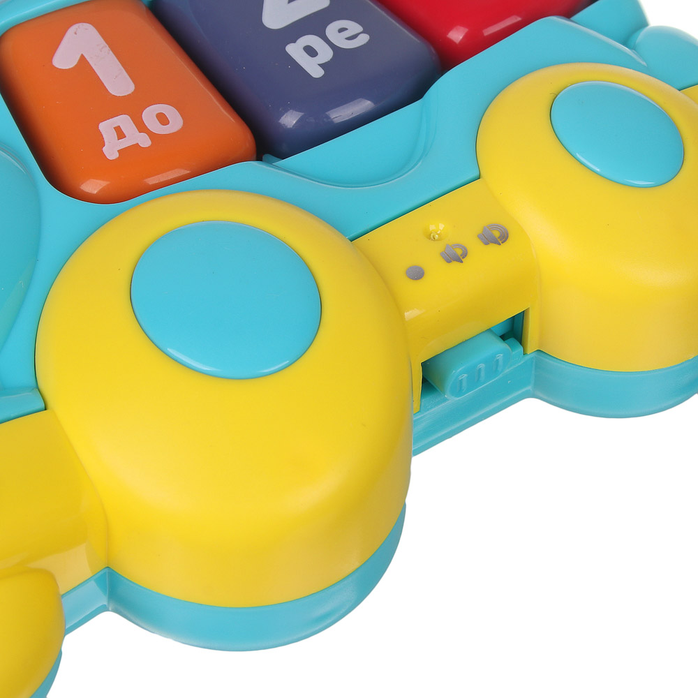 ИГРОЛЕНД Бизиборд обучающий "Автобус-пианино", свет, звук, 2АА, ABS, 15х3,1х15см, 2 цвета, арт.№ 272-730